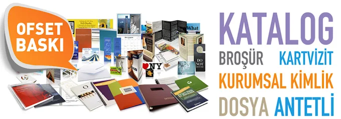 Ofset baskı işleri — kurumsal kimlik, dosya, antetli kâğıt